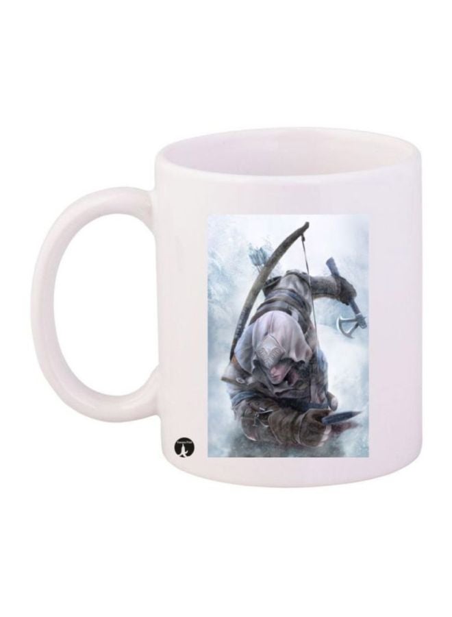 RYN Assassin's Creed Scene Printed Coffee Mug White/Grey