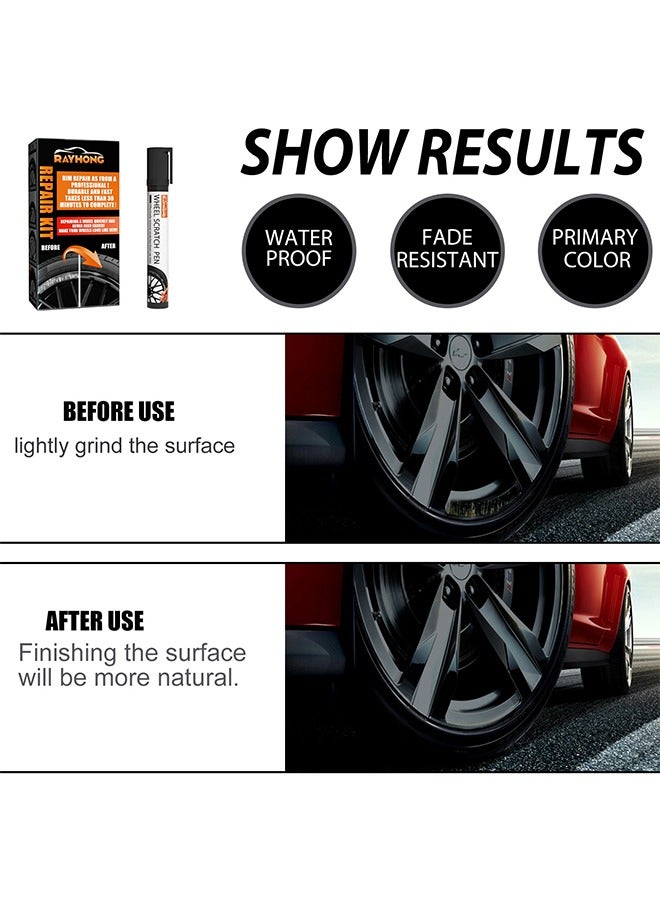 رايهونغ طقم قلم إصلاح الخدوش، قلم مزيل خدوش السيارة مع شريط ومغسلة، طلاء تصحيح للسيارة والدراجة النارية والقارب - Image 2