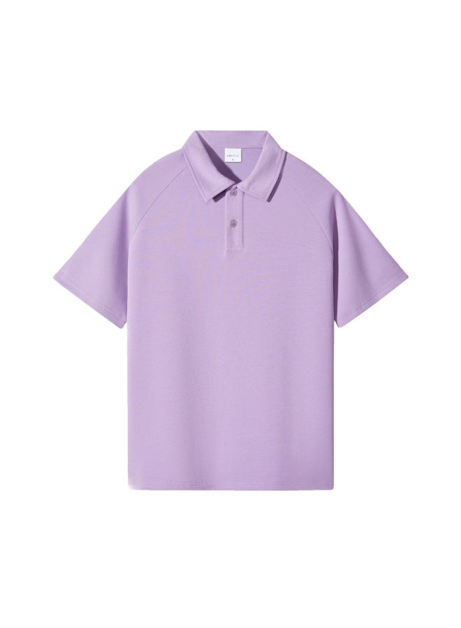 Retro Hong Kong Style Shoulder Sleeve Polo Shirt Women Simple Solid Color Blank Collar Short Sleeve Work Uniform T-shirt - Image 1