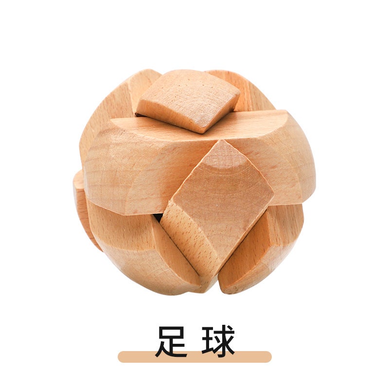 Classical Children'S Educational Wooden Toy Blind Box Kongming Lock Luban Lock Adult Decompression Parent-Child Interactive Unlock Game - Image 1