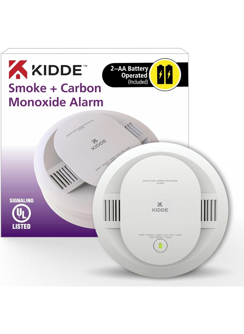 Kidde Kidde Smoke  Carbon Monoxide Detector AA Battery Powered LED Warning Light Indicators 1 Pack  - Image 1