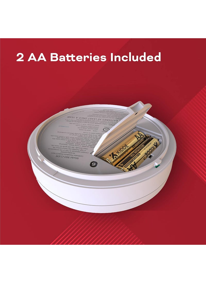 Kidde Kidde Smoke  Carbon Monoxide Detector AA Battery Powered LED Warning Light Indicators 1 Pack  - Image 3