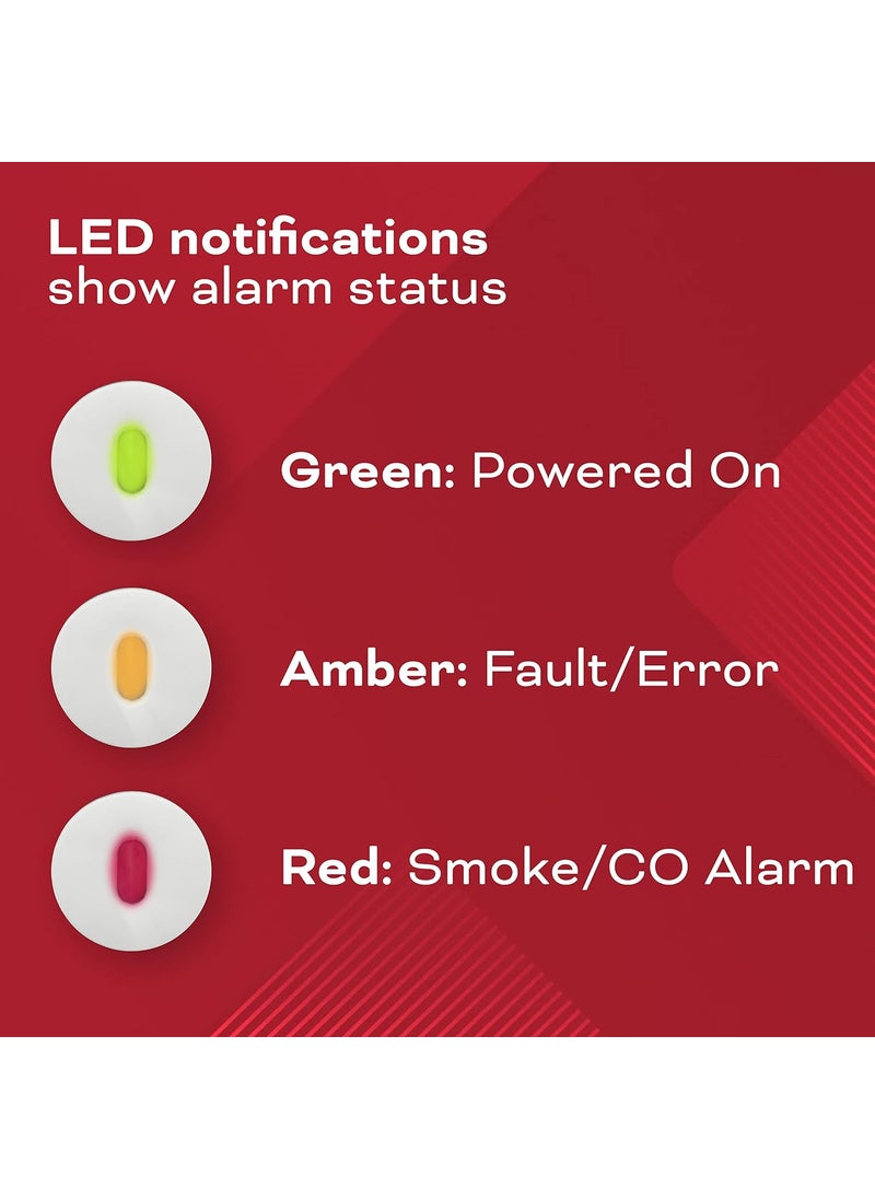 Kidde Kidde Smoke  Carbon Monoxide Detector AA Battery Powered LED Warning Light Indicators 1 Pack  - Image 5