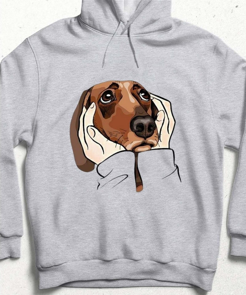 Hena Paw Lover Design Sweatshirt Gray  - Image 1