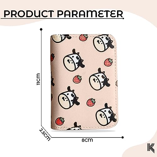 Kraptick Card Holder for Women - Elegant and Versatile Card Organizer, Credit Cardholder, Card Case, Card Pouch -DMFP96- (Pink) - Image 3