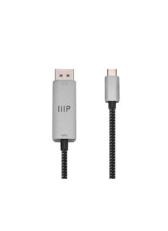 Monoprice USB-C to DP Cable - 6 Feet | 8K@60Hz, 4K@144Hz/120Hz, 2K@240Hz, Compatible with MacBook Pro/Air, iPad Pro, USB-C Port Android, Laptops, Tablet, Phones  - Image 2
