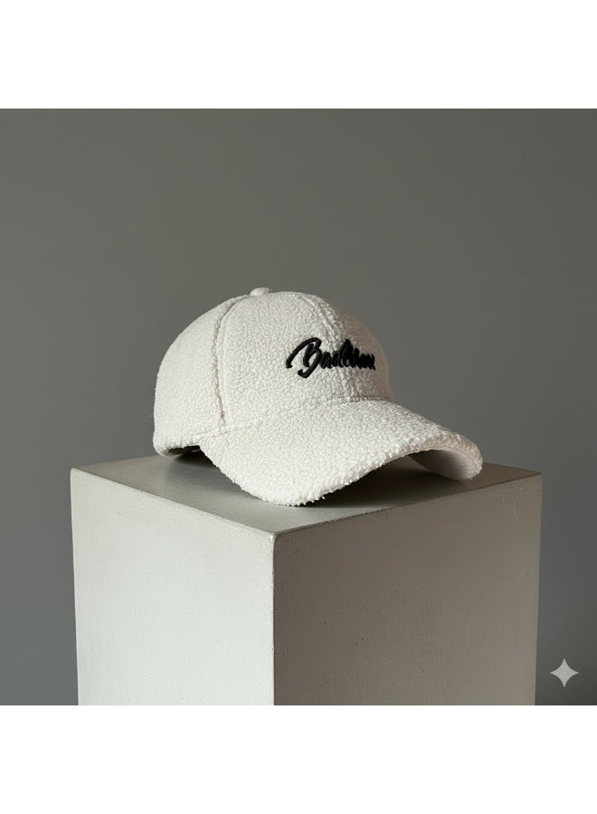 High-quality soft fur women's winter cap - a warm hat with a trendy casual design and elegant embroidery, lightweight and comfortable, suitable for cold weather and everyday outings - Image 4