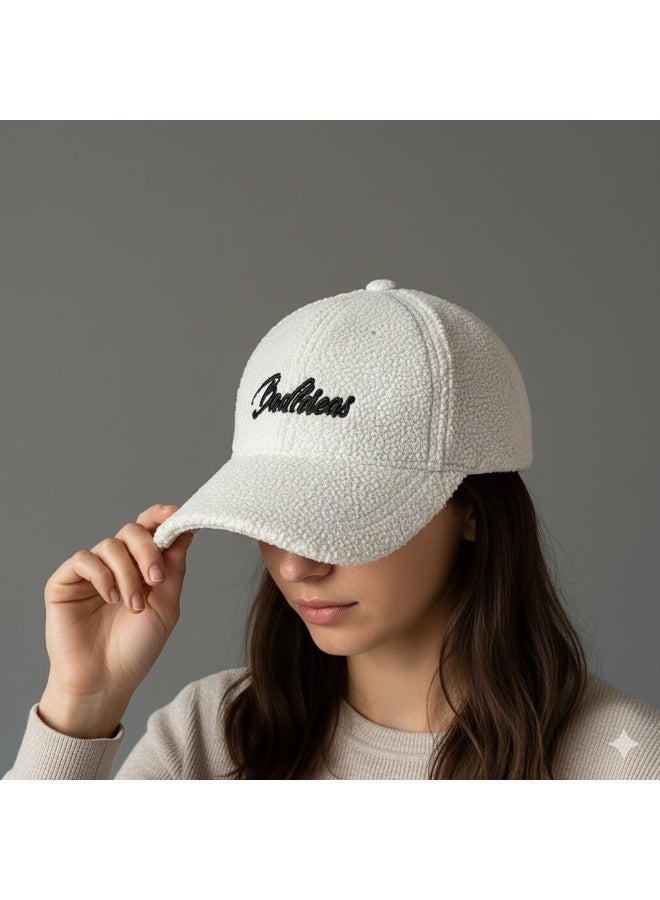 High-quality soft fur women's winter cap - a warm hat with a trendy casual design and elegant embroidery, lightweight and comfortable, suitable for cold weather and everyday outings - Image 3