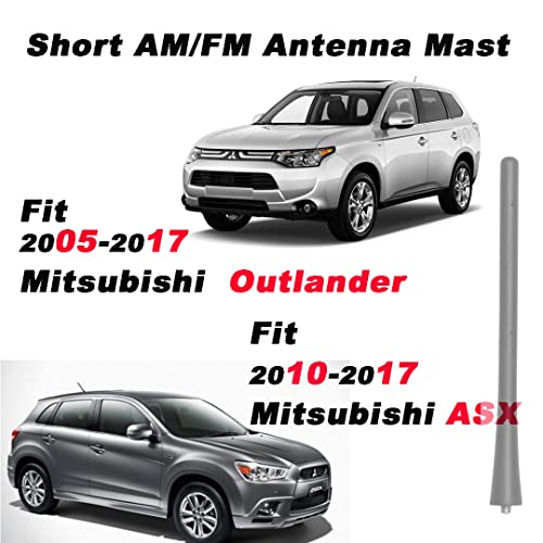 AMFRNE 7 inch Radio Antenna Mast Compatible with Nissan Mitsubishi Infiniti Select Models, Direct Replacement, Short Roof Antenna, Black Flexible Rubber - Image 5