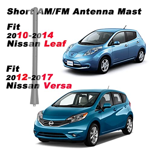 AMFRNE 7 inch Radio Antenna Mast Compatible with Nissan Mitsubishi Infiniti Select Models, Direct Replacement, Short Roof Antenna, Black Flexible Rubber - Image 4
