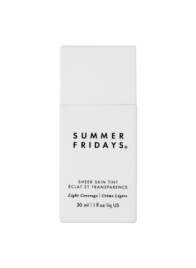 SUMMER FRIDAYS Ummer Fridays Sheer Skin Tint With Hyaluronic Acid + Squalane Shade 4 Lightmedium With Neutral Olive Undertones (1 Fl Oz)  - Image 2