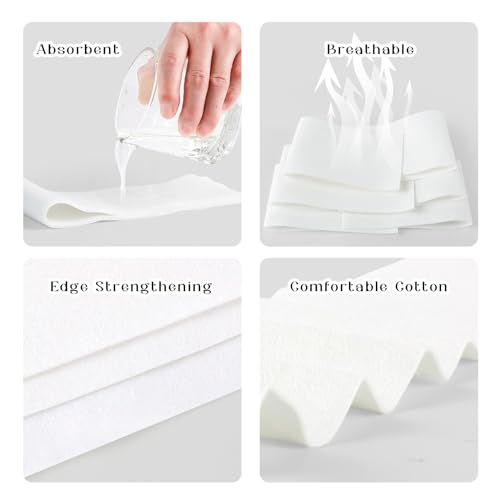 YLOLUL 60 Pcs Disposable Bra Liners 18x3 Inch Rectangle Under Bra Pads Bra Liners to Absorb Sweat Under Breasts Under Bra Sweat Liners for Women Sweating Supplies - Image 5