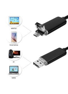 MatLogix MatLogix Waterproof Endoscope Mini HD Snake Tube 55 Mm Lens USB Inspection 6 LED Borescope Security Camera with 10m Wire for Android Phone PC and Notebook Black  - Image 4