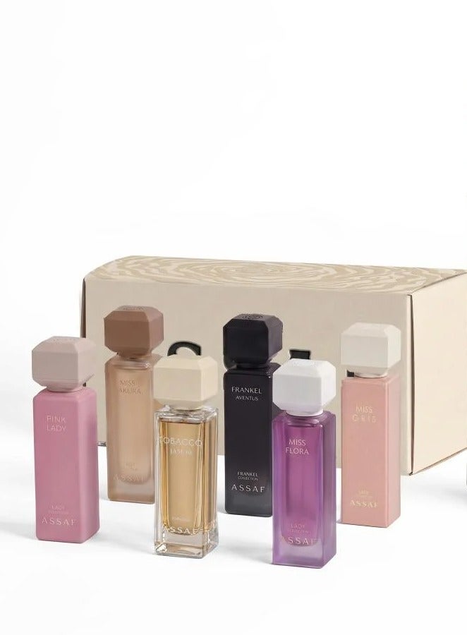 عطور عساف 6 قطع اودي بارفيوم