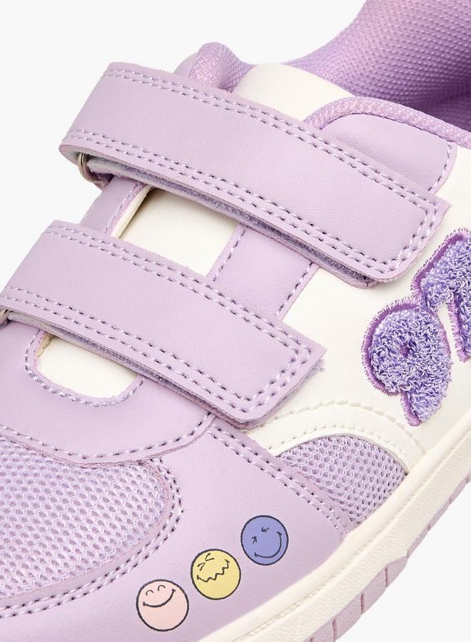 SMILEY Girls Hook & Loop Sneakers - Image 4