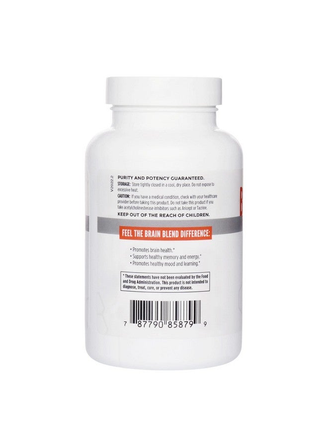 NBI Brain Blend For Memory Focus Concentration Cognitive Function For Men & Women ; Caffeinefree With Alcar Alpha Lipoic Acid Huperzine A Turmeric ; Nootropic ; 120Ct Capsules - Image 4