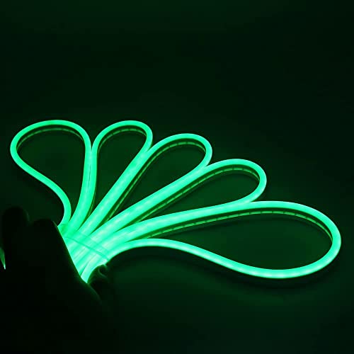 Gesto 16.4 Feet Neon Lights with 12V Adaptor - Wall Decor Led Strips Lights for Decoration,Cuttable Flexible Decorative Lights for Customized Name |Waterproof Rope Light for Indoor,Outdoor(Green) - Image 4