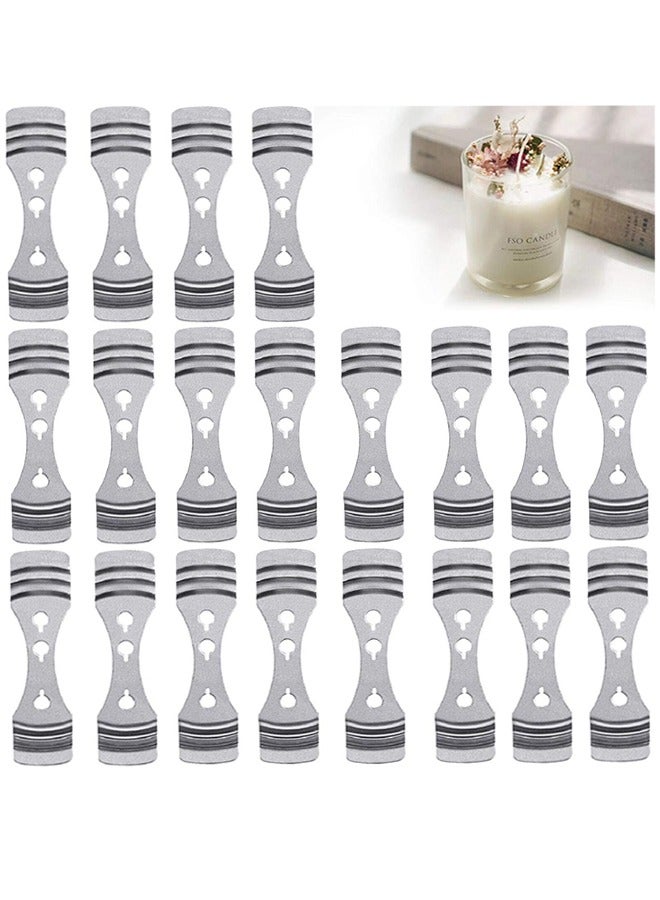 20pcs Metal Candle Wick Centering Devices, Silver Stainless Steel Candle Wick Holder  - Image 1