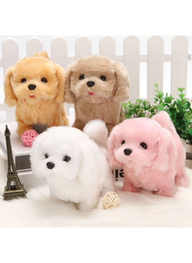 Electric Dog Plush Simulation Robot Dog 1-3 Puppy Kitten Stall Children's Toys Electronic Pet Stall Wholesale-Color:Short-haired Radish Rabbit Brown  - Image 3