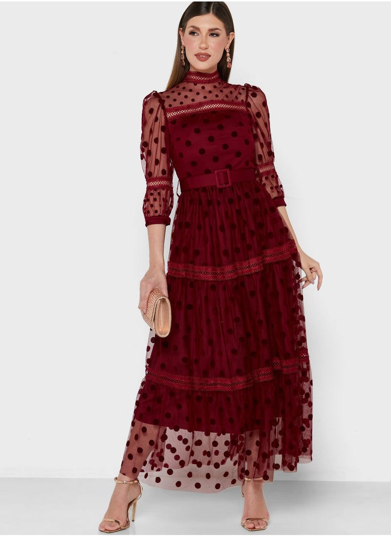Khizana Dotted Tulle Dress  - Image 4