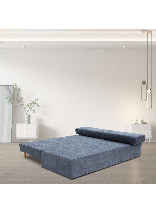 Micasa Elegant And Modern Design 3-Seater Wooden Leg Fabric Sofa Bed Grey 53 X 83 X 200 Cm Lbx6541  - Image 2