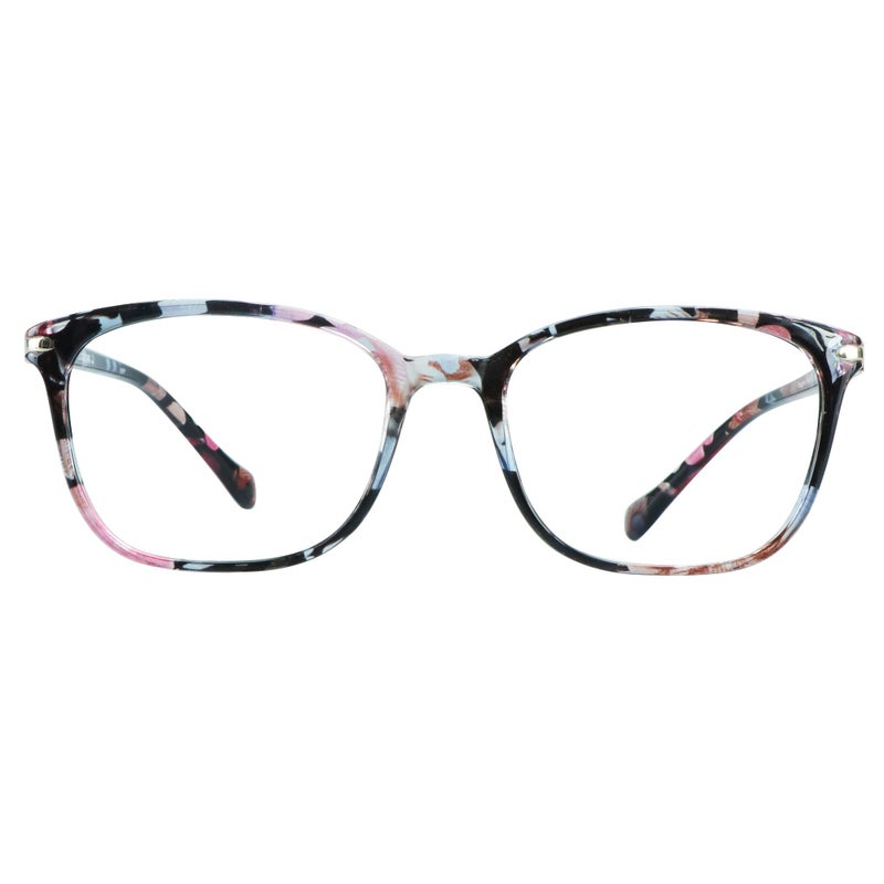 VisionGlobal Blue Light Blocking Glasses for Women Anti Eyestrain Computer Reading TV Glasses Stylish Square Frame Anti Glare275 Magnification