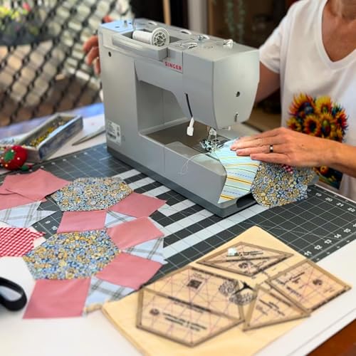 CLPA 3" Tessellation Set — PETG Quilting Templates — Patchwork and English Paper Piecing — Quilting Ruler Template — Clear PETG — Made in Australia - Image 2