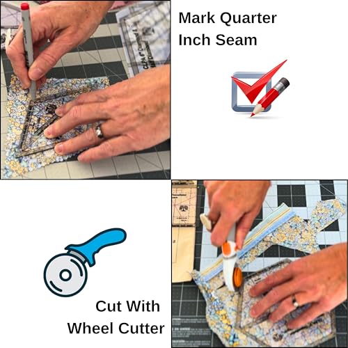 CLPA 3" Tessellation Set — PETG Quilting Templates — Patchwork and English Paper Piecing — Quilting Ruler Template — Clear PETG — Made in Australia - Image 4