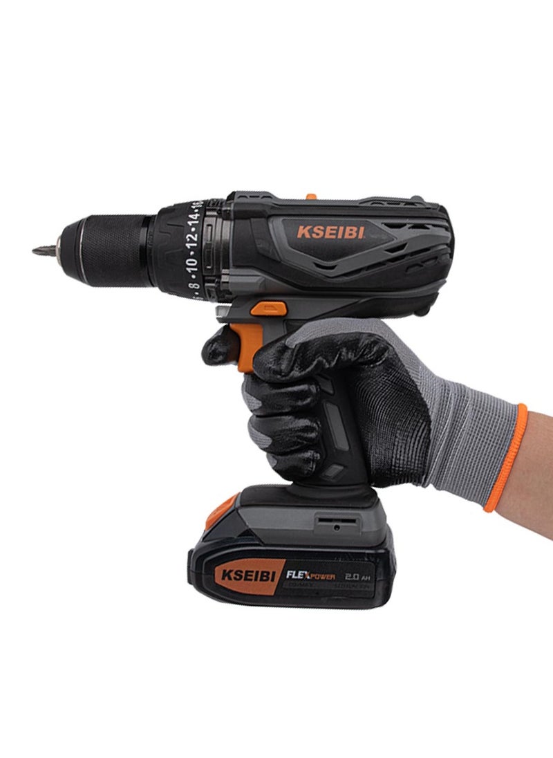 KSEIBI Nitrile Gloves L (#9) – Durable, Chemical-Resistant, and Latex-Free  - Image 2