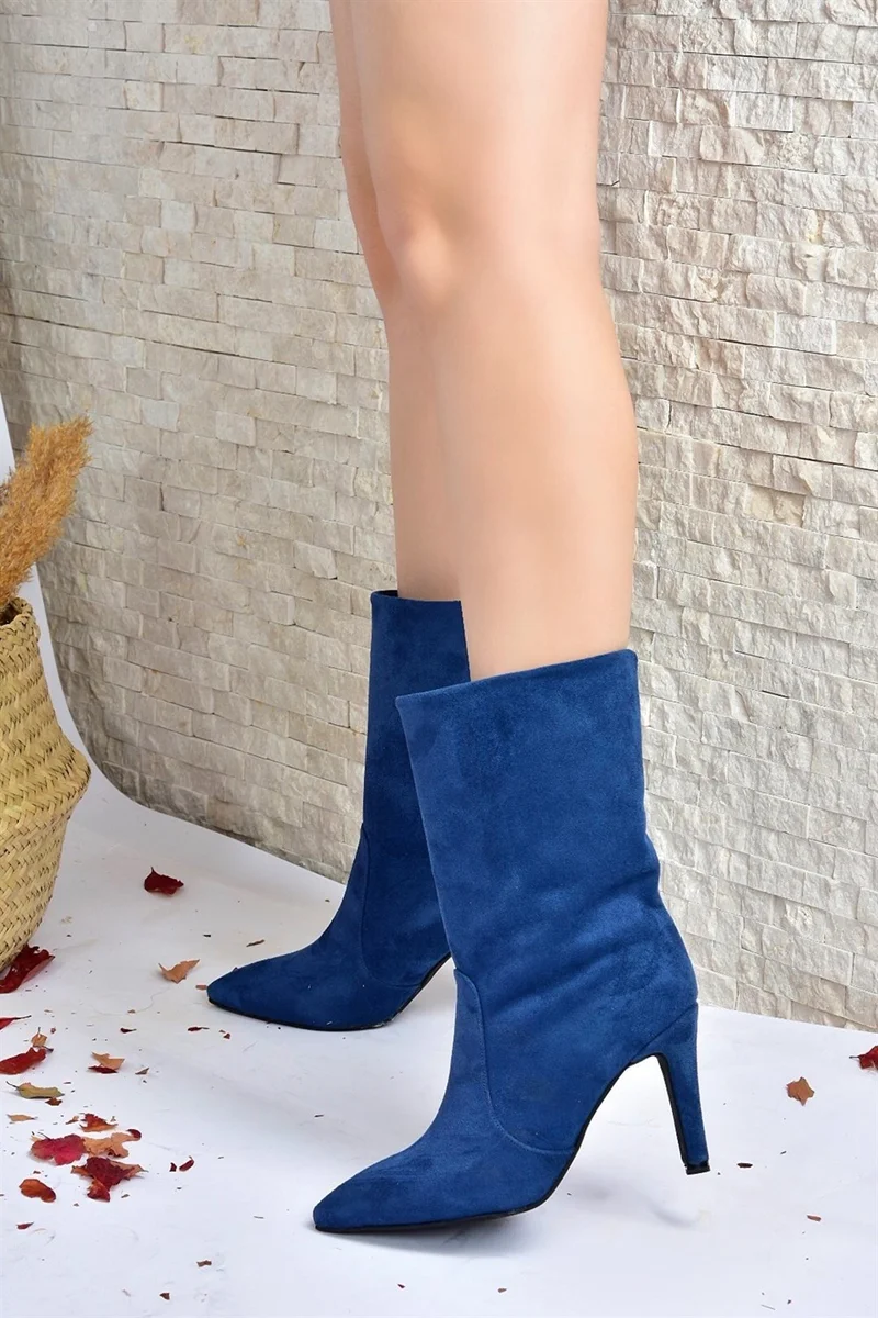 فوكس شوز Suede Thin Heel Women's Boots L404891302
