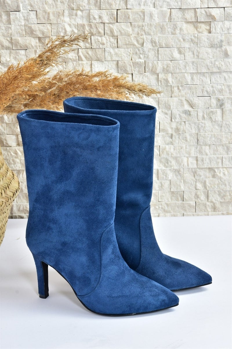 Fox Shoes أحذية نسائية بكعب رفيع من جلد السويد L404891302  - Image 5
