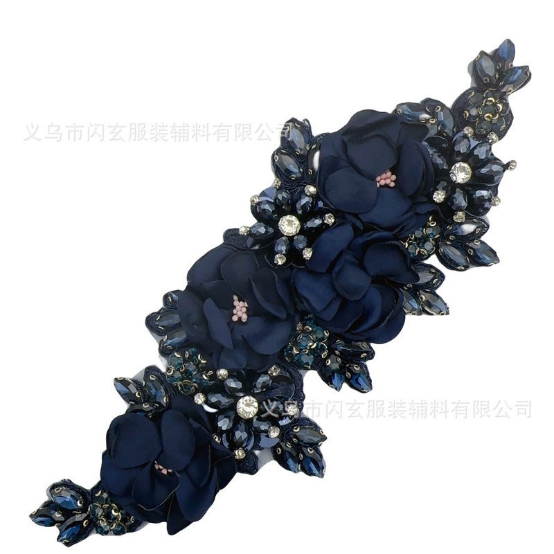 Hand-Stitched Fabric Three-Dimensional Flower Clothes Decoration Wedding Accessories Diy - Image 1