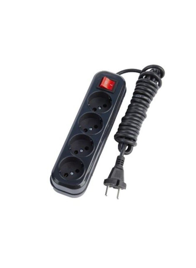 زيرو مشترك كهرباء زيرو 5 متر 4 منفذ Zr-20 أسود - Image 2