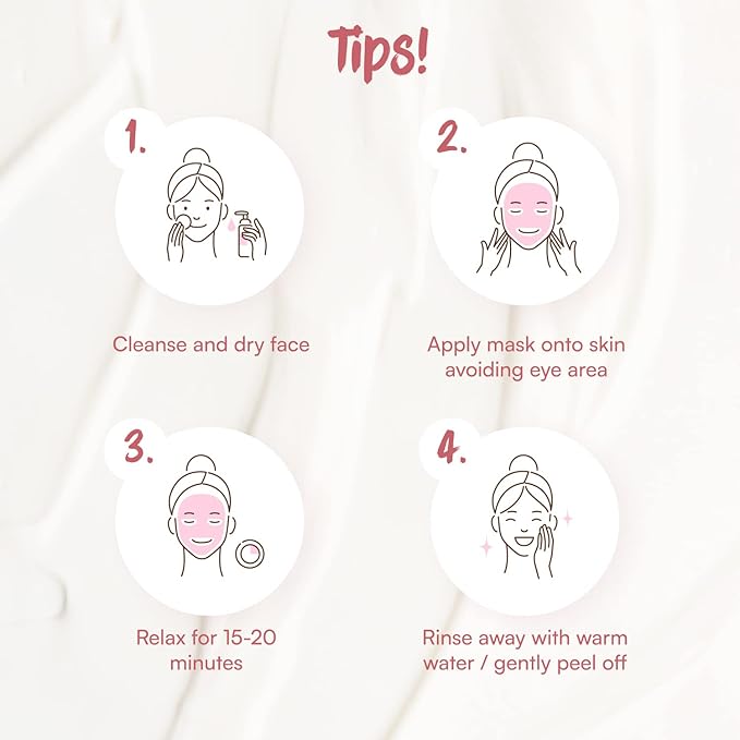 7th Heaven قناع وجه من طين الورد الوردي 7th Heaven مع زبدة الشيا وورد دمشق وزيت المارولا لتنظيف وترطيب البشرة مثالي للبشرة العادية والمختلطة والجافة - Image 4