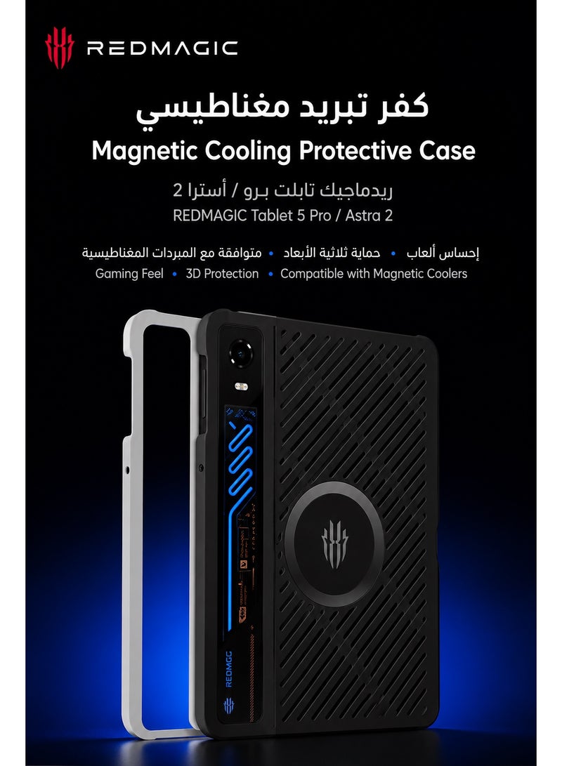REDMAGIC Astra 2 Original Gaming Cooling Case for Redmagic Astra 2 5 pro tablet– Magnetic Protective Cover with Advanced Cooling & Ventilation Design, Full Protection for ( RedMagic Astra 2 - 5 Pro Tablet ) - Image 2