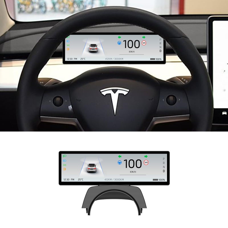 Tlyard Head Up Display for Tesla Model 3 20172023 Model Y 20192024 with WirelessWired Carplay Android Auto Bluetooth WiFi USB Navigation Power Speed IPS HD Touchscreen 88inT12 - Image 2