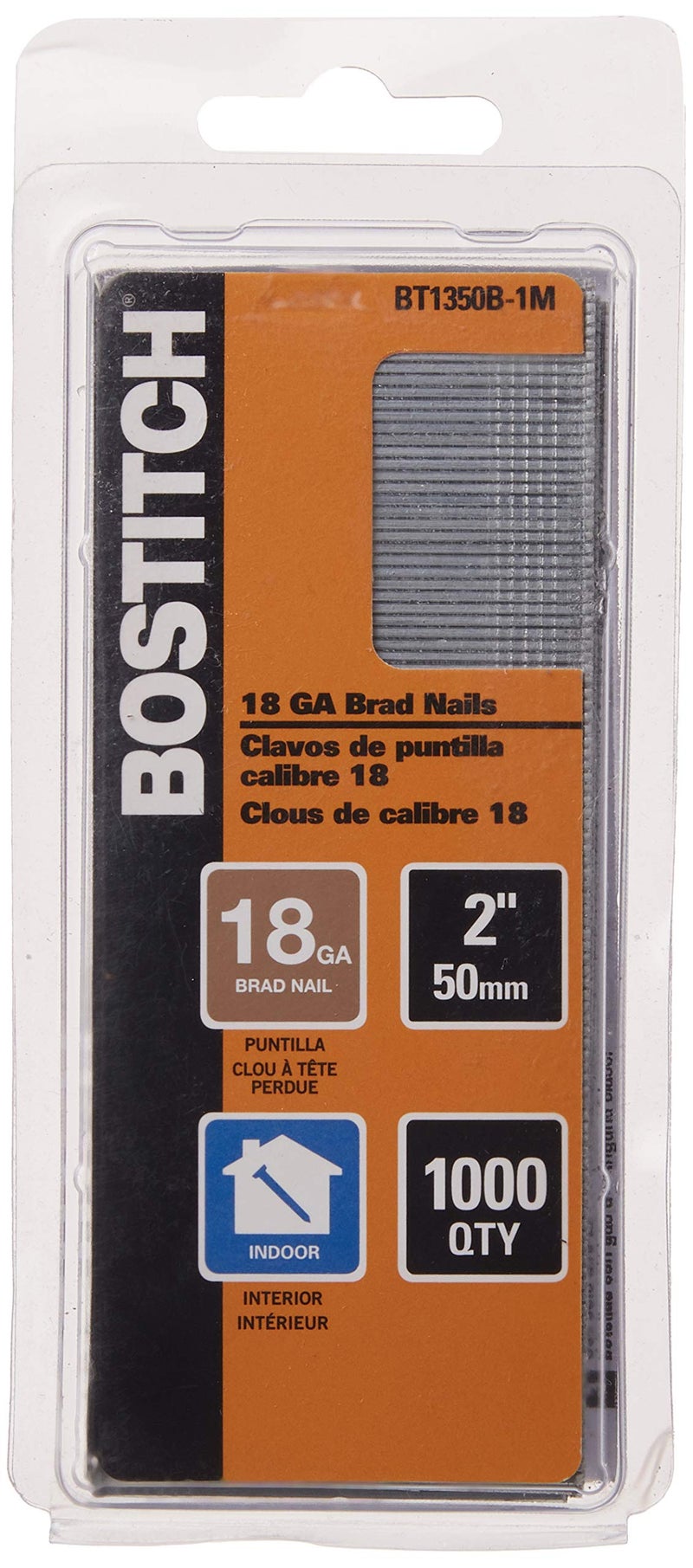 Bostitch مسامير براد BOSTITCH 18 قياس، 2 إنش، مطلية، 1000 في العلبة (BT1350B-1M) - Image 2