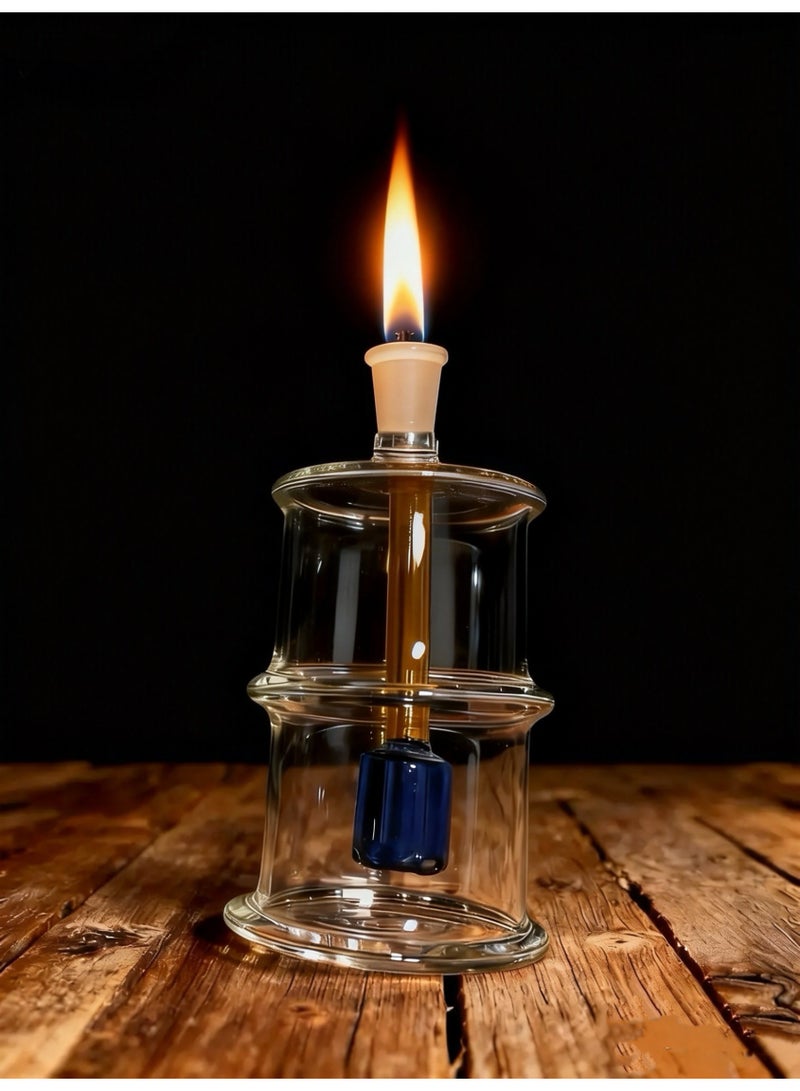 Angmei Premium Heat Resistant Glass Oil Lamp Bottle Medical Grade High Borosilicate Material for Long lasting Use (Random color) - Image 1