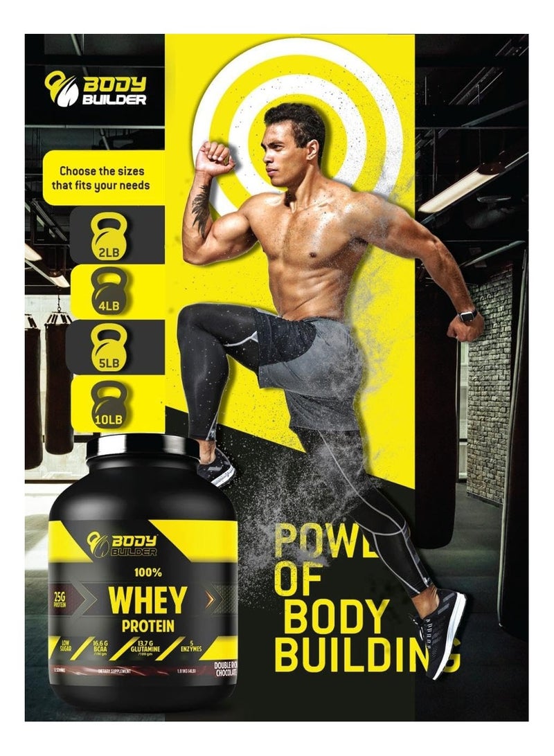 Body Builder Whey Protein, Chocolate Caramel, 4 LB - Image 5
