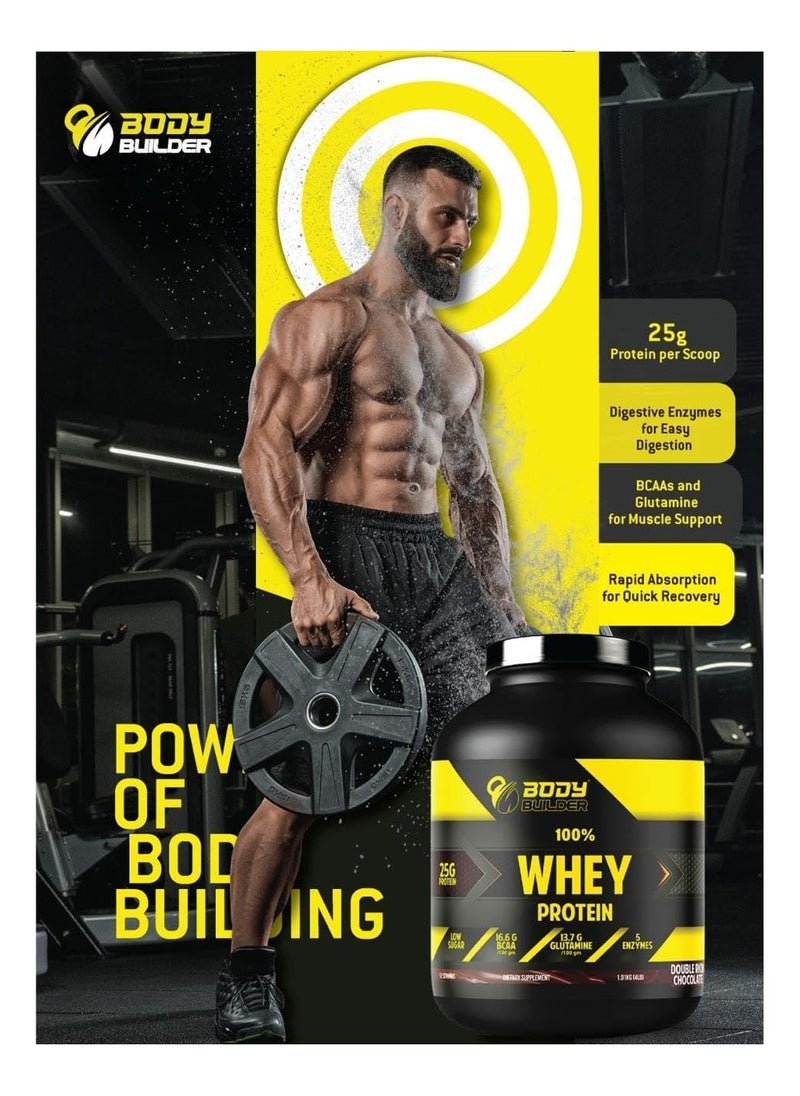 Body Builder - Whey Protein, Chocolate Caramel, 4 LB - Image 1
