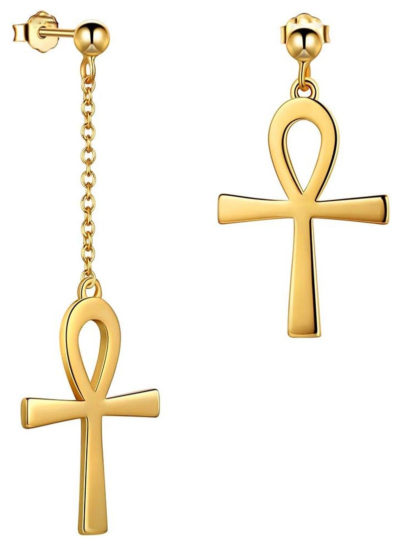 Julia Store Egyptian Ankh Cross Earrings for Women  - Image 1