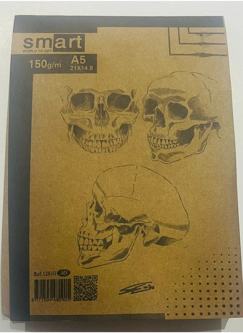 Smart سمارت ورق كرافت سلك رسم 100 ورقة 150 جرام - بني  - Image 4