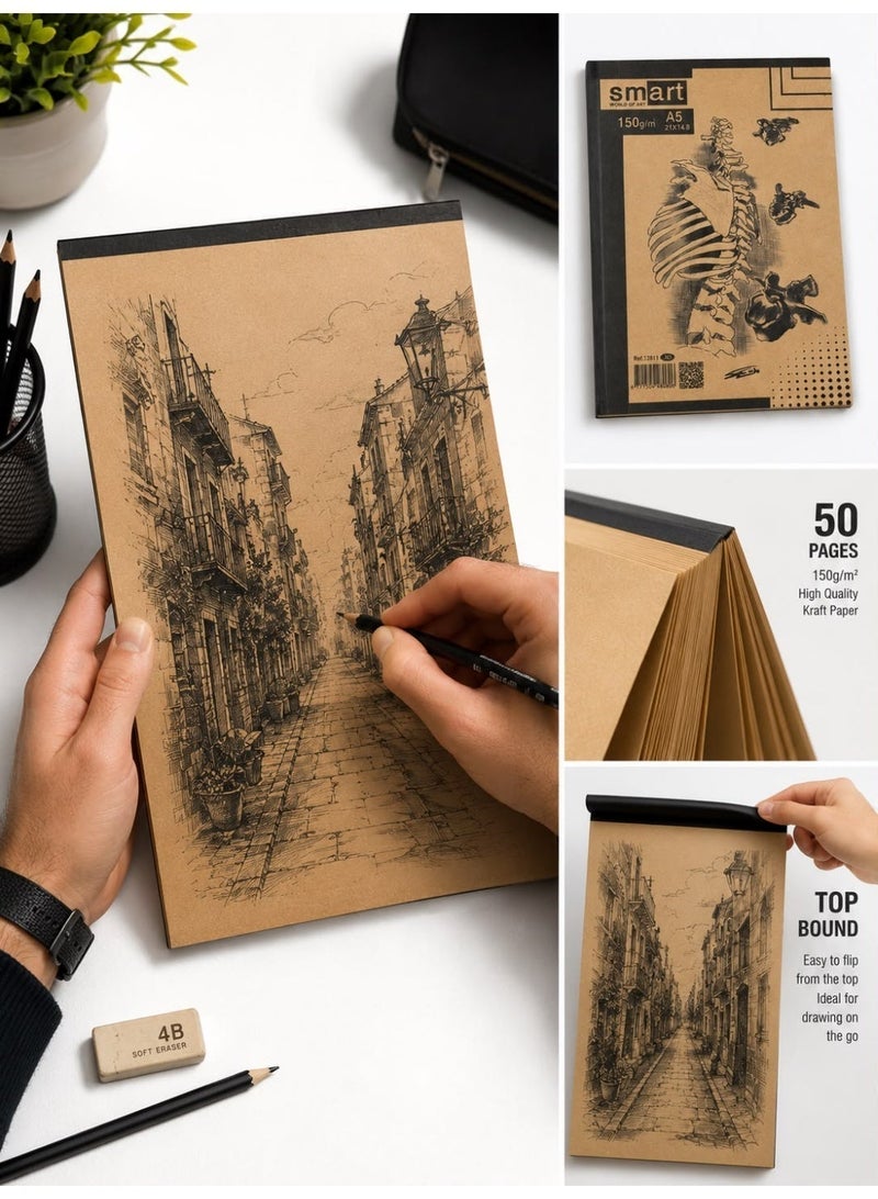 Smart Kraft Paper Sketch 150 Gram - Brown Paper - Image 5