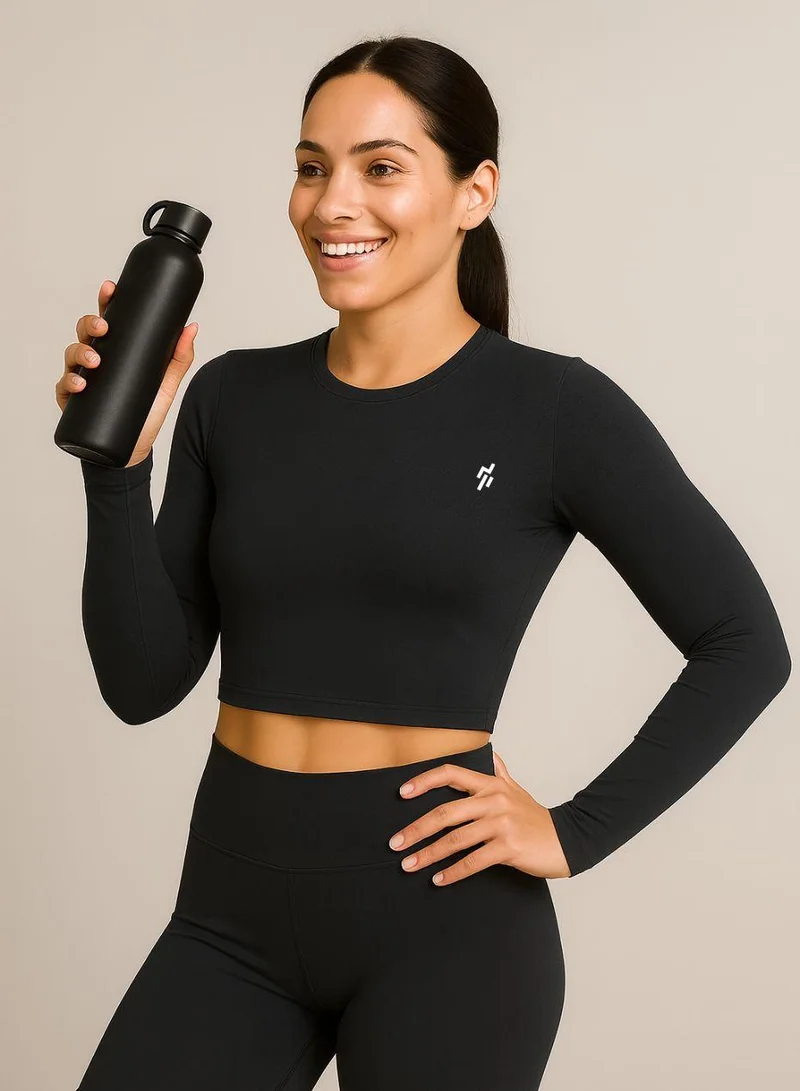 Moveletix Long sleeve Crop Top Luxury Soft