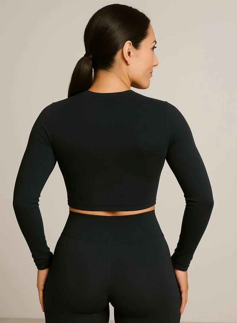 Moveletix  Long sleeve Crop Top Luxury Soft for Women | Best Price UAE