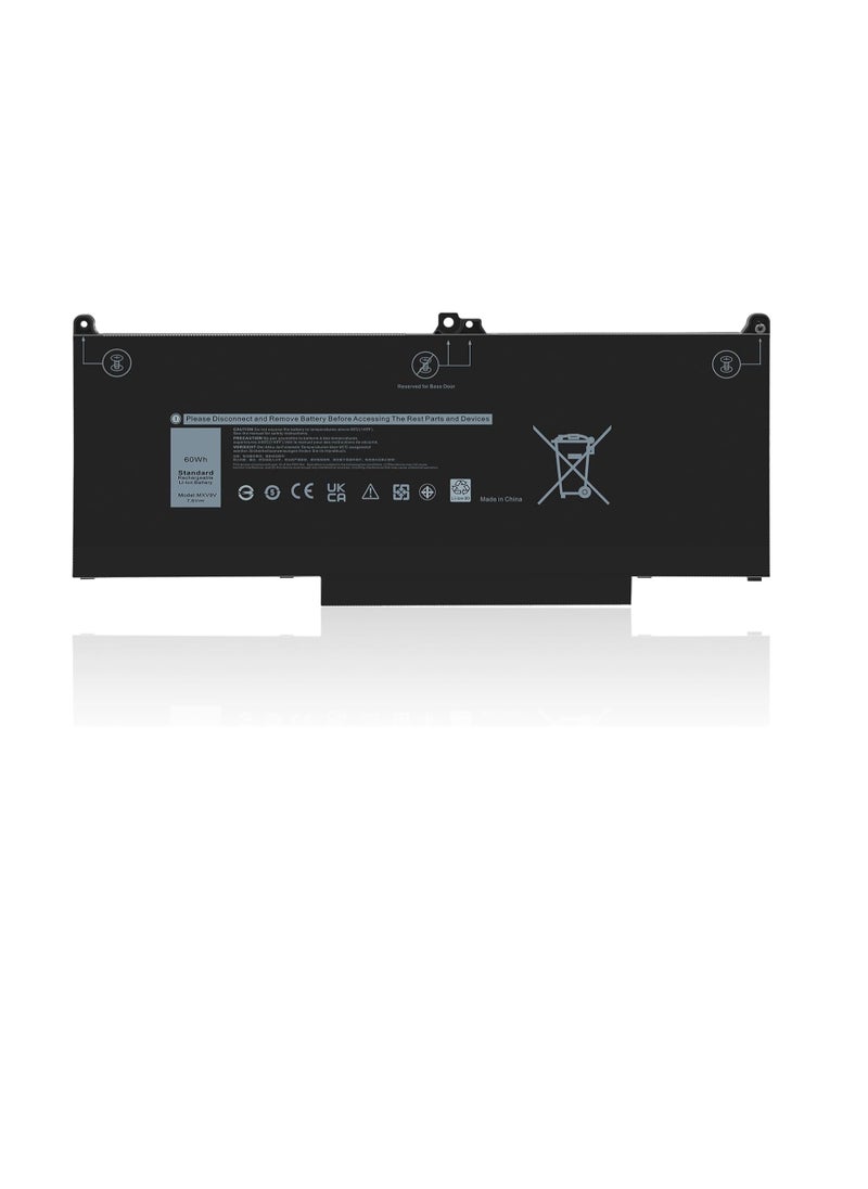 Terabyte replacement 60Wh MXV9V Laptop Battery for Dell Latitude 5300 E5300 5310 E5310, Inspiron 7300 E7300 7400 E7400 7306 Series, P96G P97G P99G P100G MXV9V 5VC2M 05 VC2M 8 829MX 0829MX 7.6V  - Image 1
