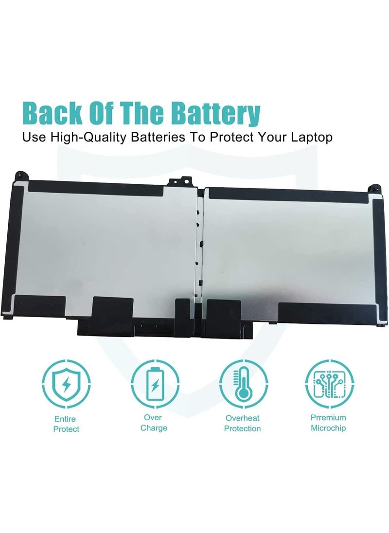 Terabyte replacement 60Wh MXV9V Laptop Battery for Dell Latitude 5300 E5300 5310 E5310, Inspiron 7300 E7300 7400 E7400 7306 Series, P96G P97G P99G P100G MXV9V 5VC2M 05 VC2M 8 829MX 0829MX 7.6V  - Image 5