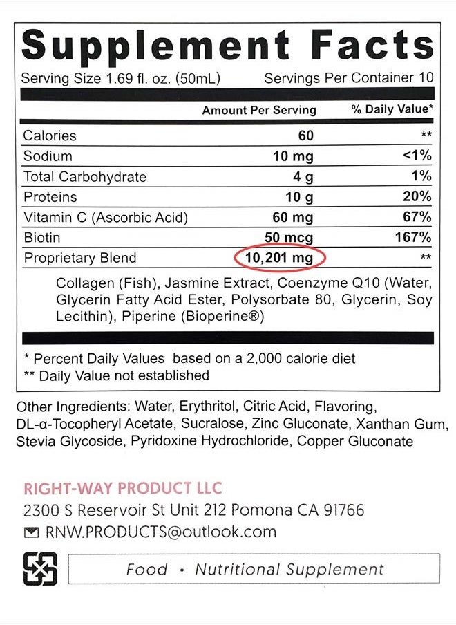 Goson - Hydrolyzed Liquid Collagen Drink, 10,000mg Wild-Caught Marine Collagen Peptide per Bottle with Jasmine Extract, Q10, Coenzyme, Piperine (3 Boxes, 30 Bottles, Citrus Flavor) - Image 1