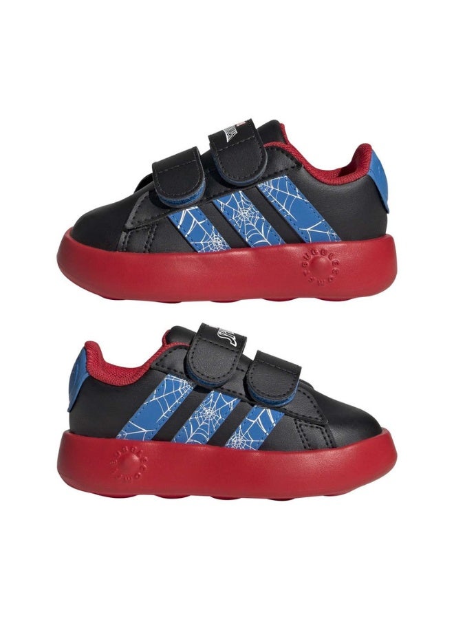 Adidas Grand Court Spider-Man Cf I Black Sportswear Shoes For Infant 3K  - Image 2