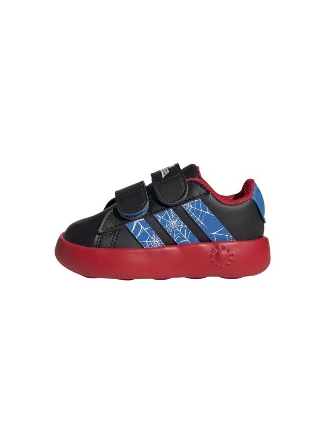 Adidas Grand Court Spider-Man Cf I Black Sportswear Shoes For Infant 3K  - Image 3